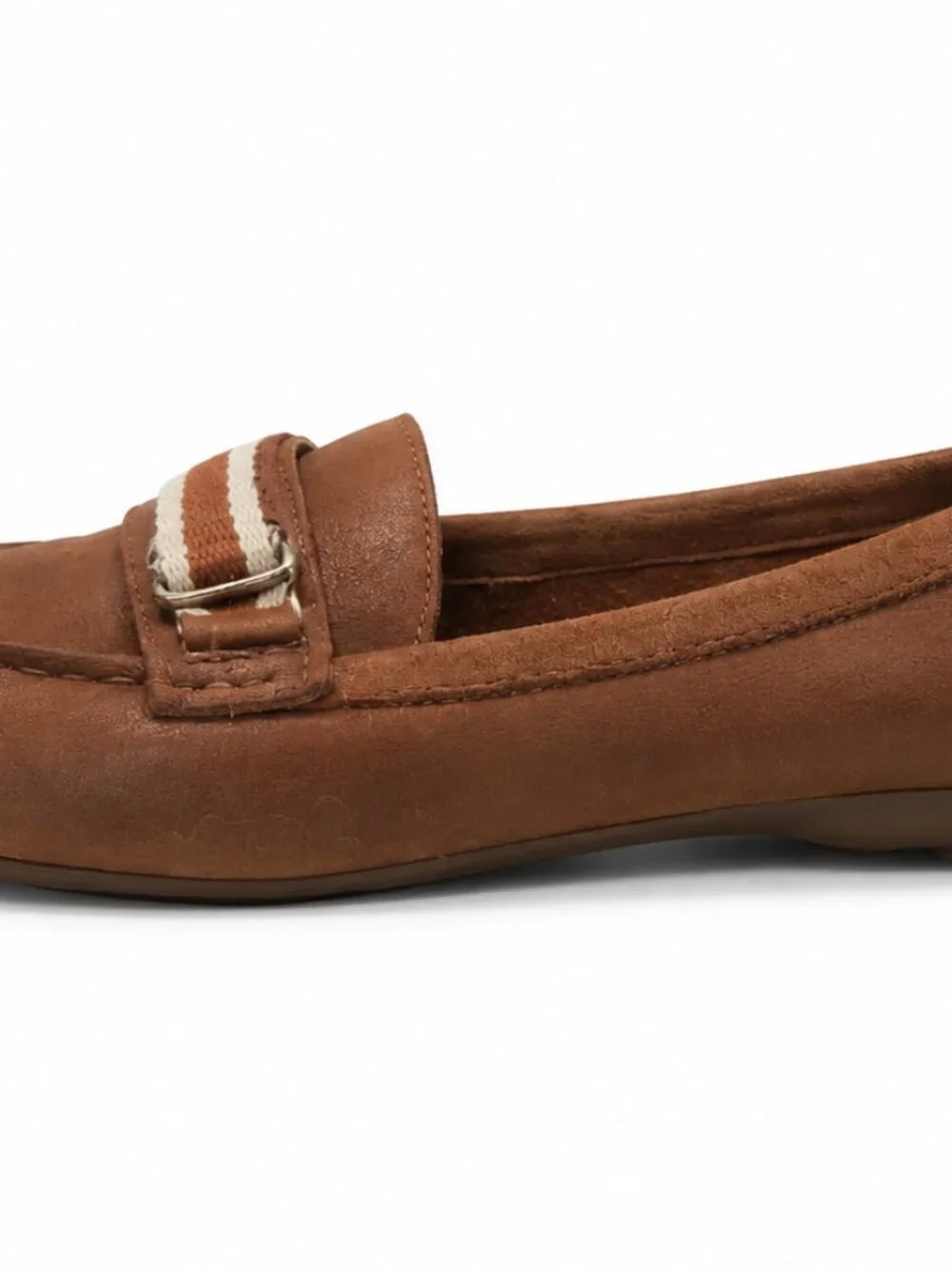 Born Brown Leather Driving Loafers Women’s 9.5 Moccasin Flats